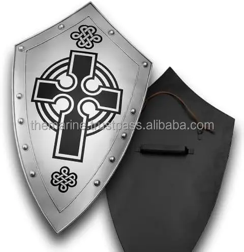 Medieval Crusaders Cross Iron Faith Shield | Authentic Medieval Replica Templar Shield For Adults
