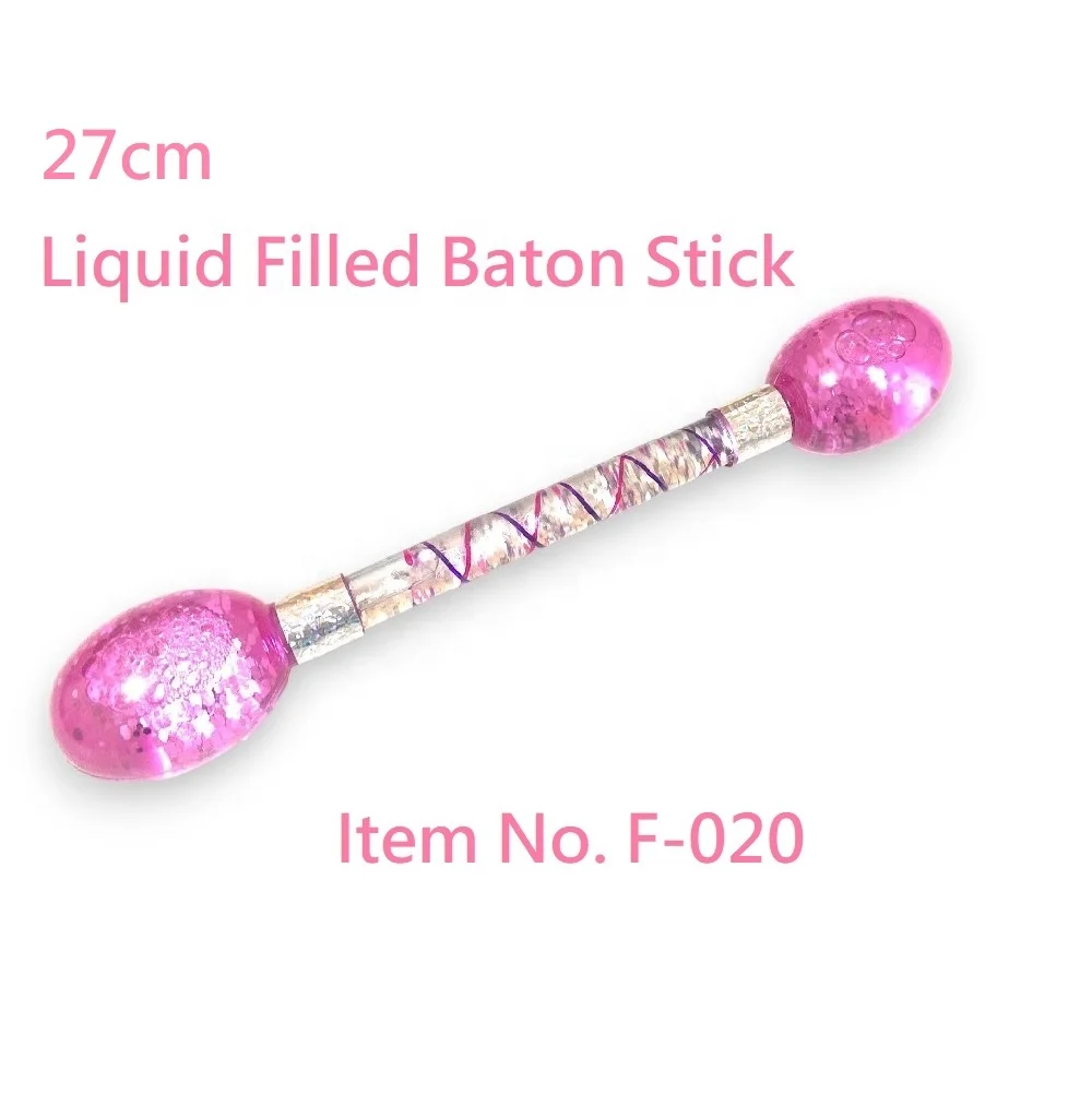 Stress Relief Toys Promotional Products for Kids Water Filled Glitter Wand Baton