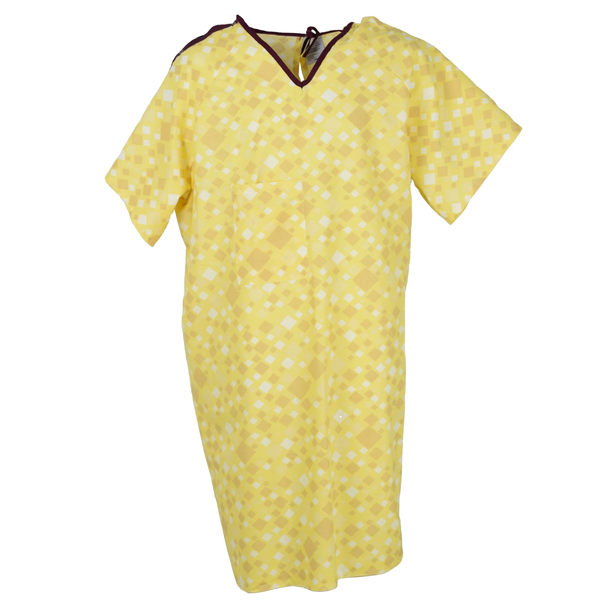 Comfortable Cotton hypoallergenic patient gown or uniform of patient for hospital