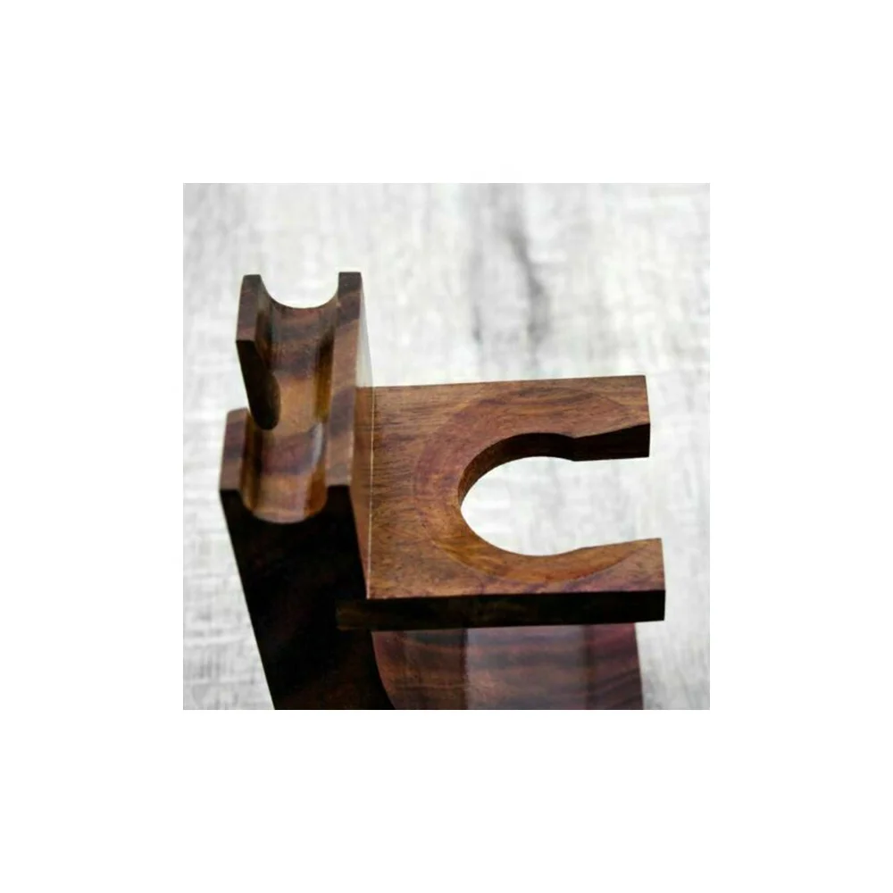 Solid Quality Wood Stand for Safety Razor / 2022 Professional Wooden Barber Stand Latest New Design