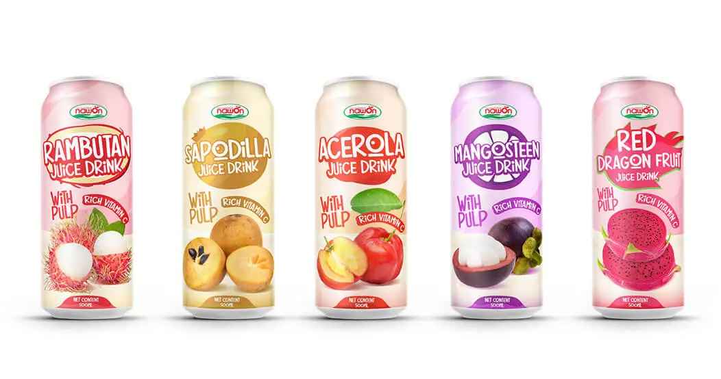 500ml Canned Vietnam Tropical Pure Longan Fruit Juice Free Sample Private Label NAWON Beverage Manufactures Wholesale