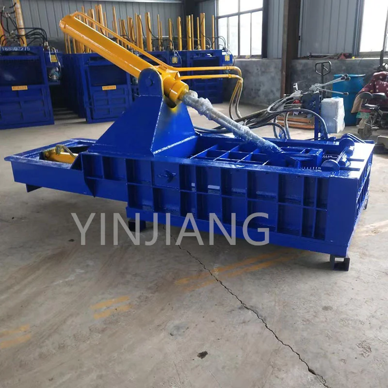 315 ton horizontal metal compactor, iron chip car flattening machine
