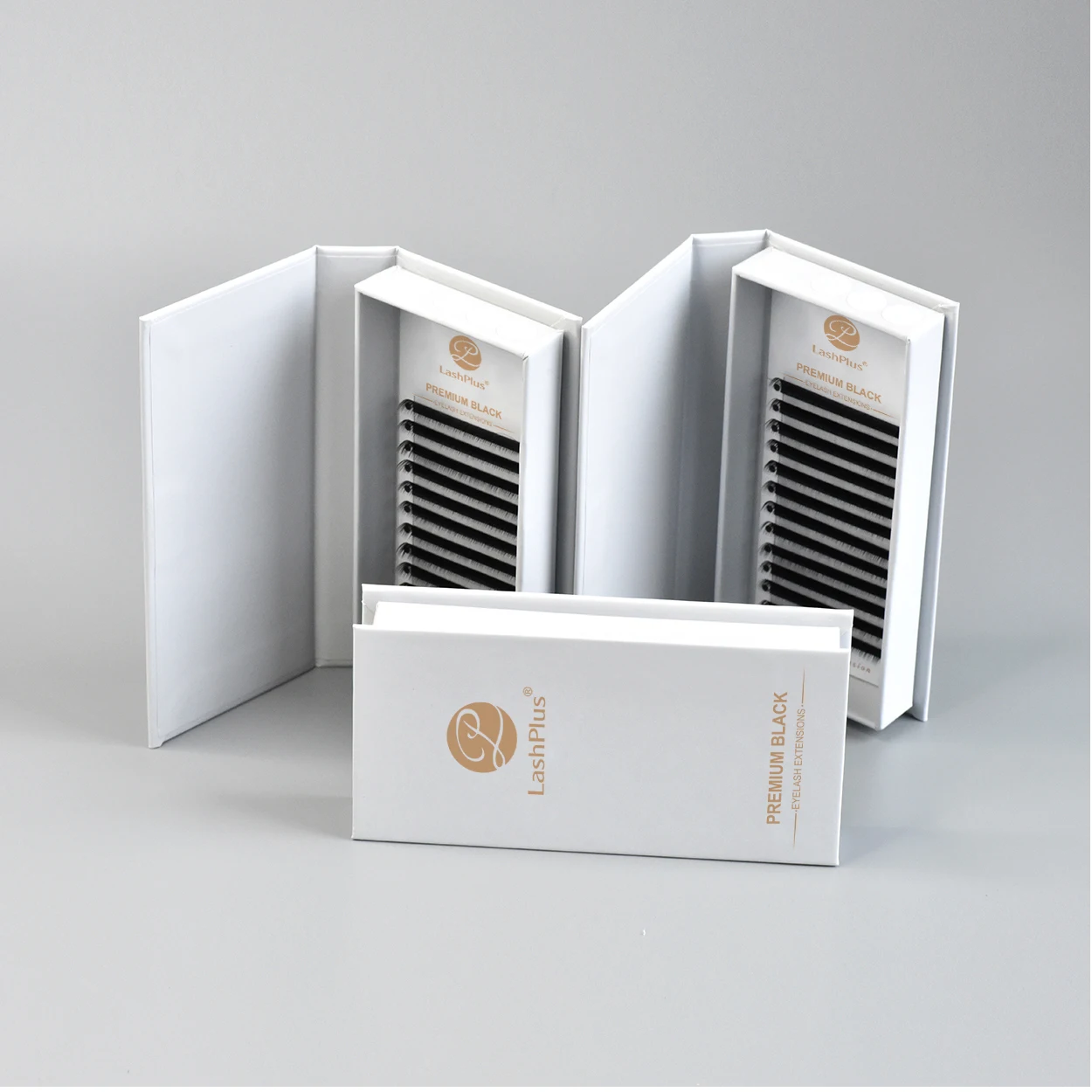 LashPlus Cashmere Individual Lash Private Label wholesale Volume Mink 0.02mm-0.20mm Eyelash Extension Trays