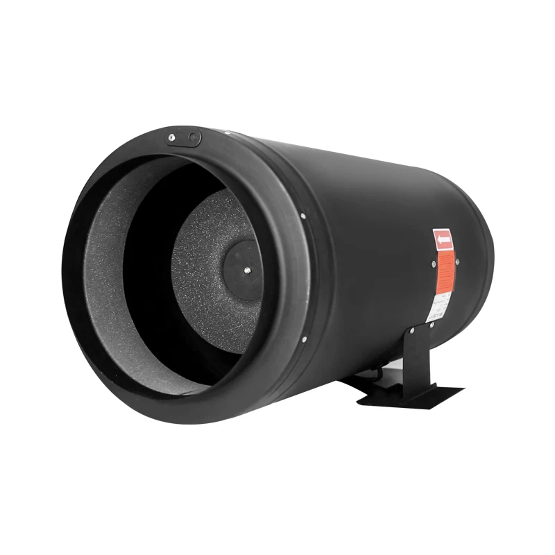 SMK100 Centrifugal  Mixed flow inline duct fan with sound Absorption cotton EC motor 220V/50HZ