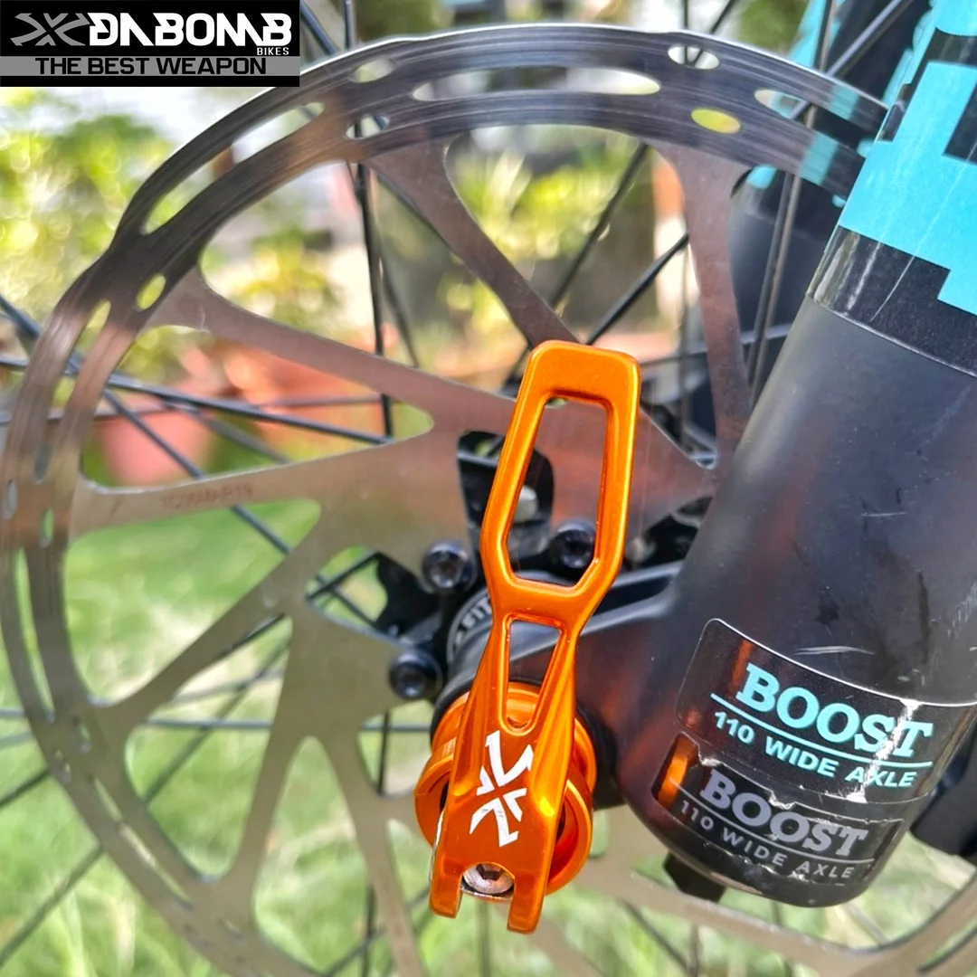 DABOMB MTB Patent 110mm*15mm Boost Alloy 7075 Mountain Bike QR Front Thru Axle