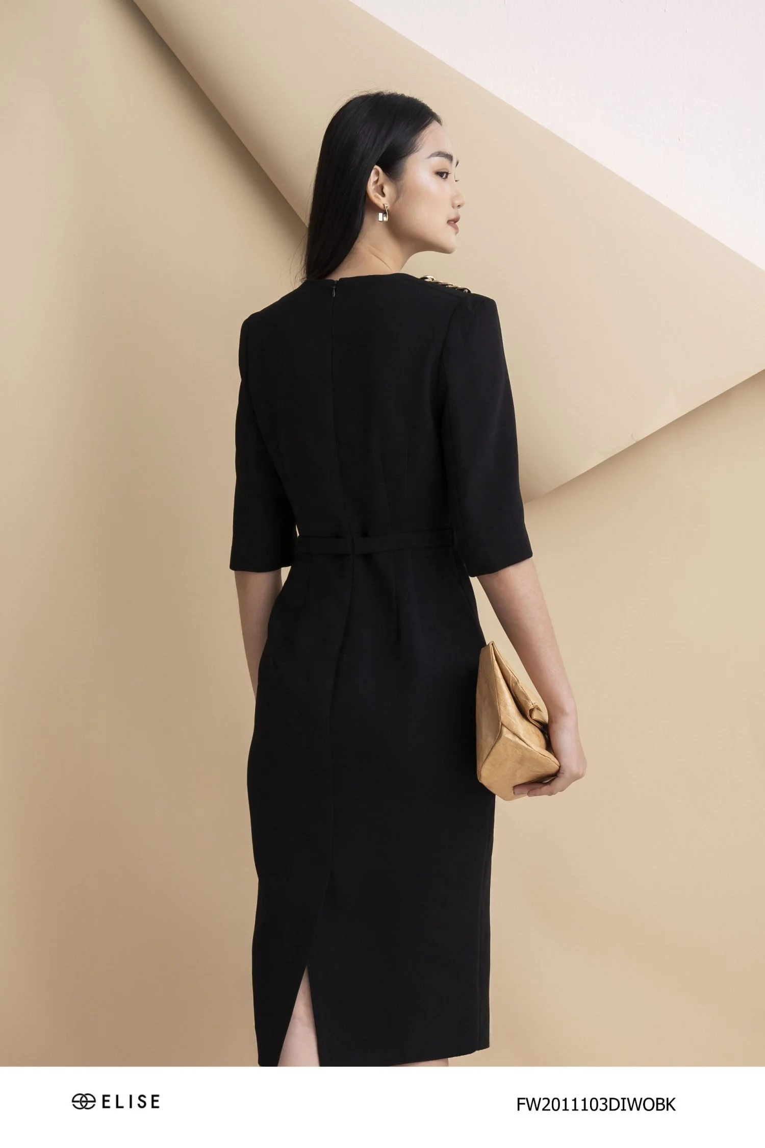 Casual Dresses Black Office Ladies Dress Women Winter Clothes High Quality Fashion Trending 2022 Vietnam Womens Designer Clothes