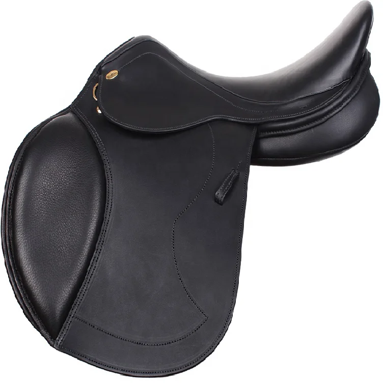 High Quality Equestrian Prod Riding Jumping Horse  Saddle English Horse Riding Genuine Leather Saddle