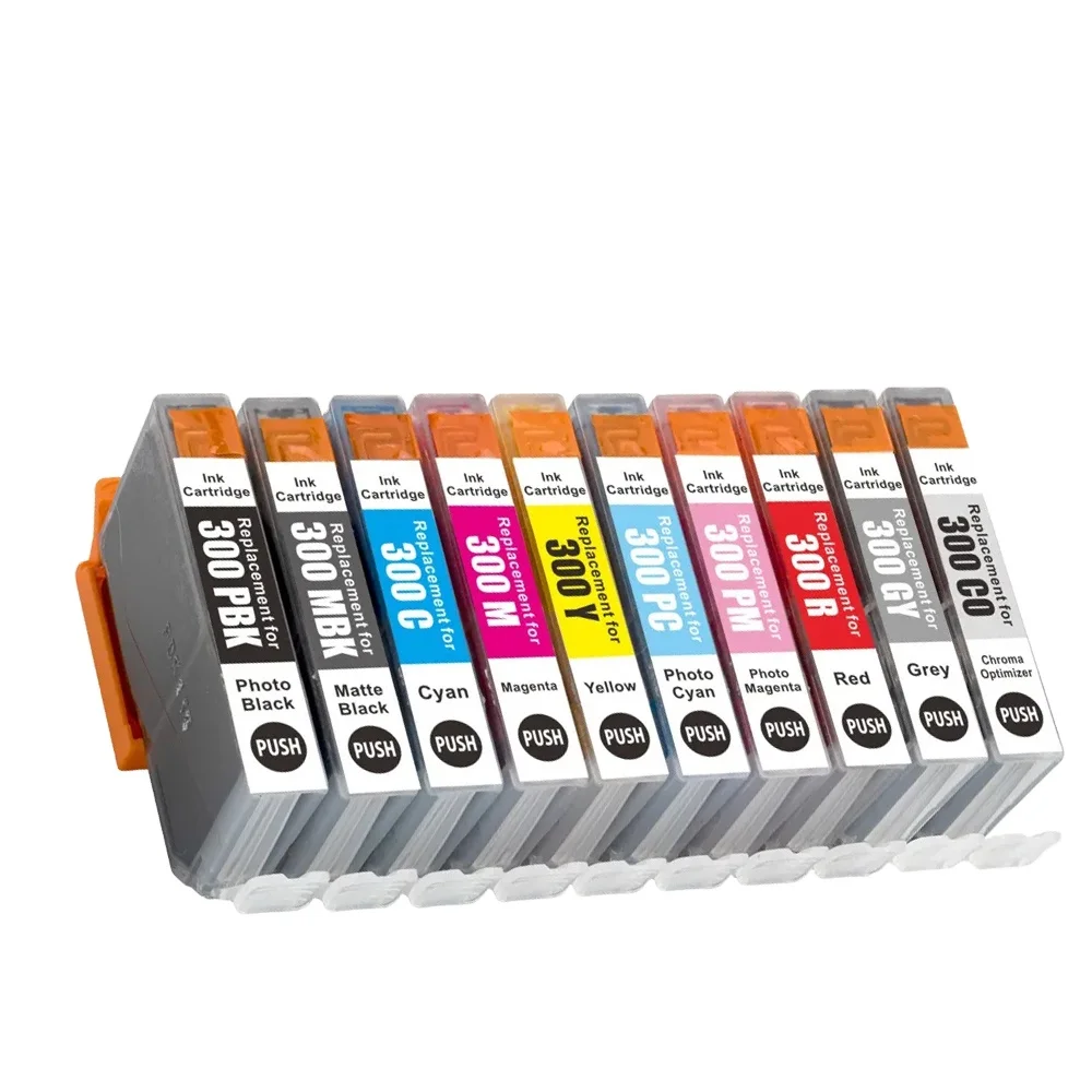 Tatrix PFI PFI-300 PFI300 Premium Color Compatible Printer Inkjet Ink Cartridge for Canon imagePROGRAF PRO-300