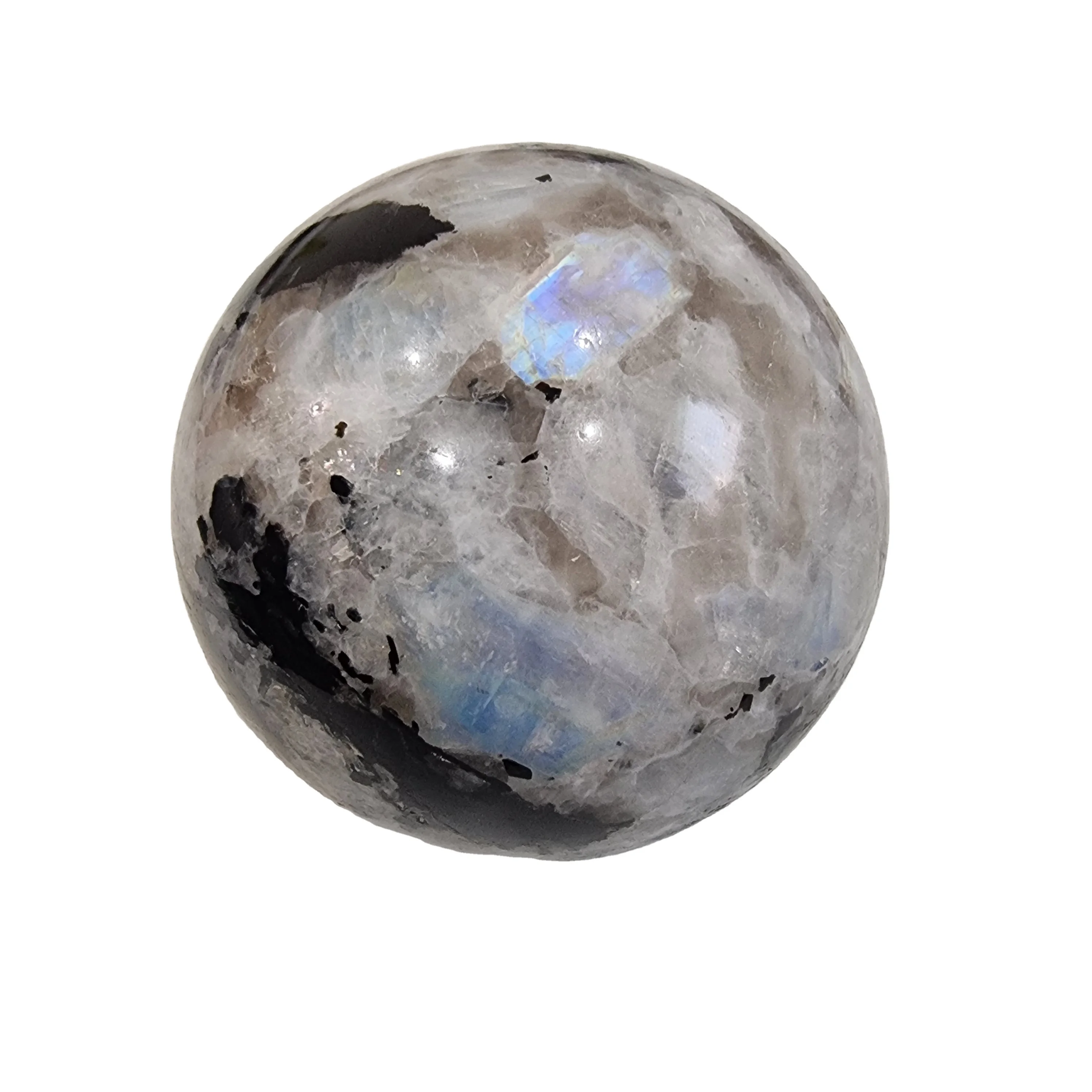 RAINBOW MOONSTONE SPHERE High Quality Large White Rainbow Moonstone Minerals Crystal Ball Healing Metaphysical Ball Feng Shui