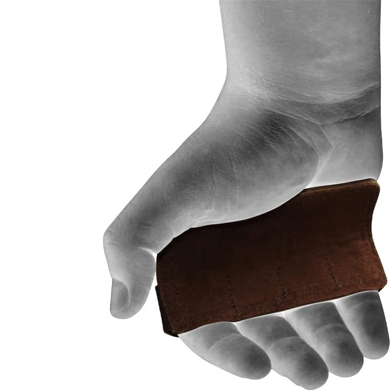 2024 New Design Custom Made Pull Ups Palm Grip Gym Fitness Unisex Workout Chiba Grip Pad Natural Leather Hand Grips Pads For gym