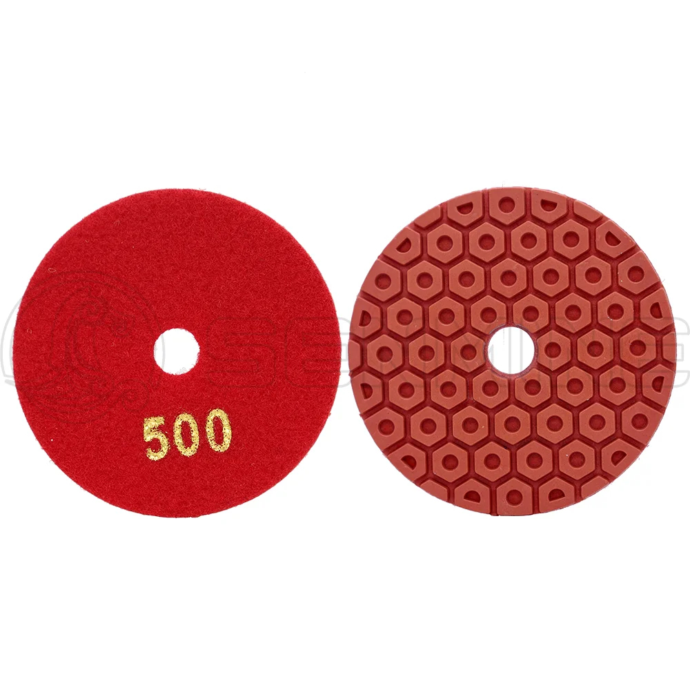 4 inch 50-3000 grit dry diamond polishing pad for stone Grinding Discs Granite Marble Stone Concrete Floor Polishing Pads