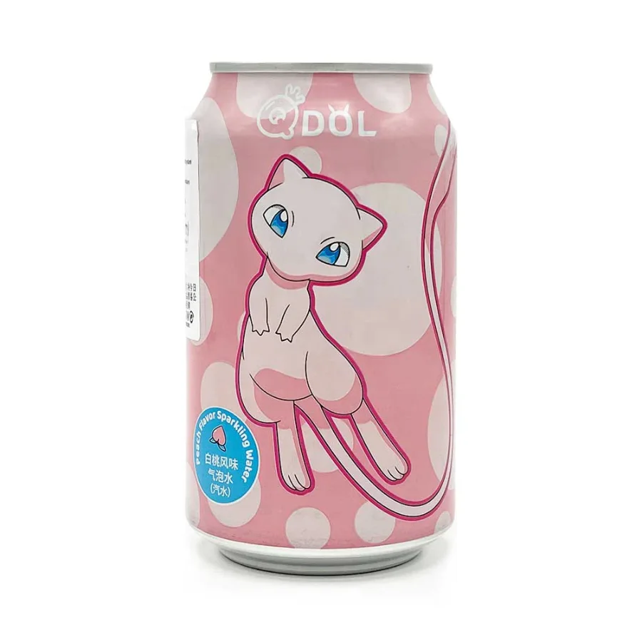 QDOL Refreshing Peach Flavor Carbonated Soda Beverage 330ml Can