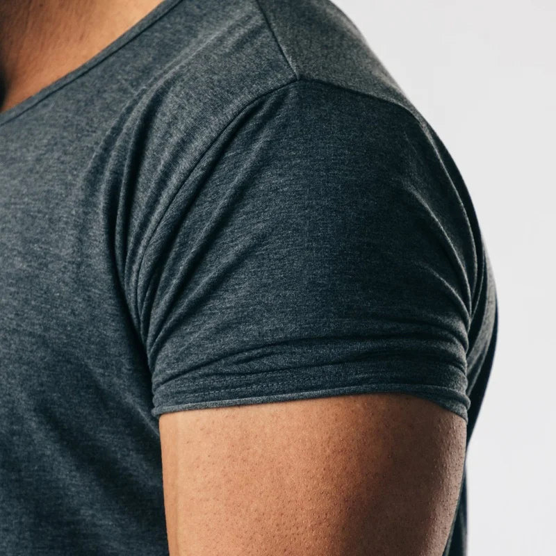 Wholesale Customized Logo Printing Breathable O-Neck Casual High Quality Men Sports T Shirt