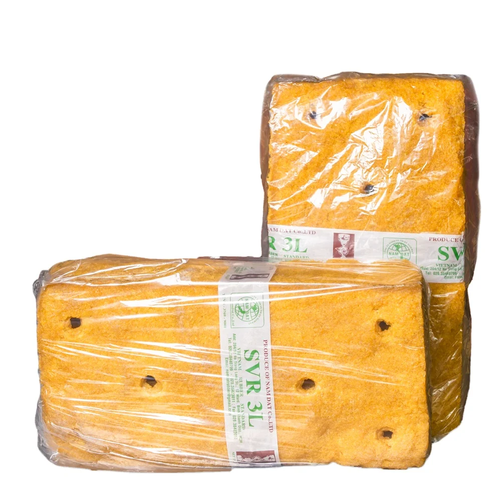 Yellow Color Vietnam Manufacturer Rubber Raw Materials Cheap Price SVR 3L (TSR 3L) Natural Rubber For Rubber Tyres Soles Shoes