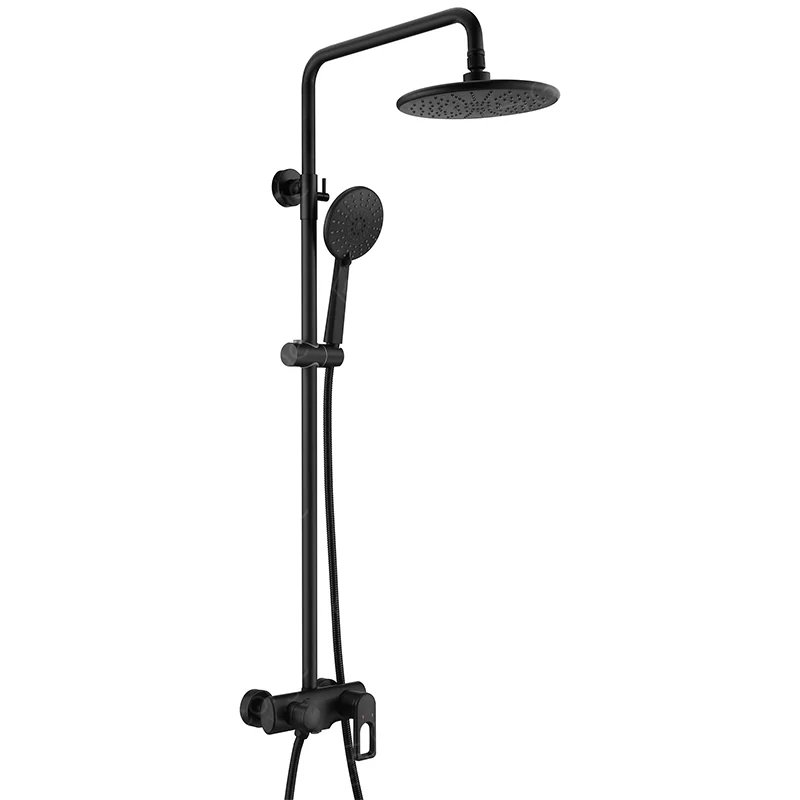 Unique body design new brass surface-mounted rain shower mixer