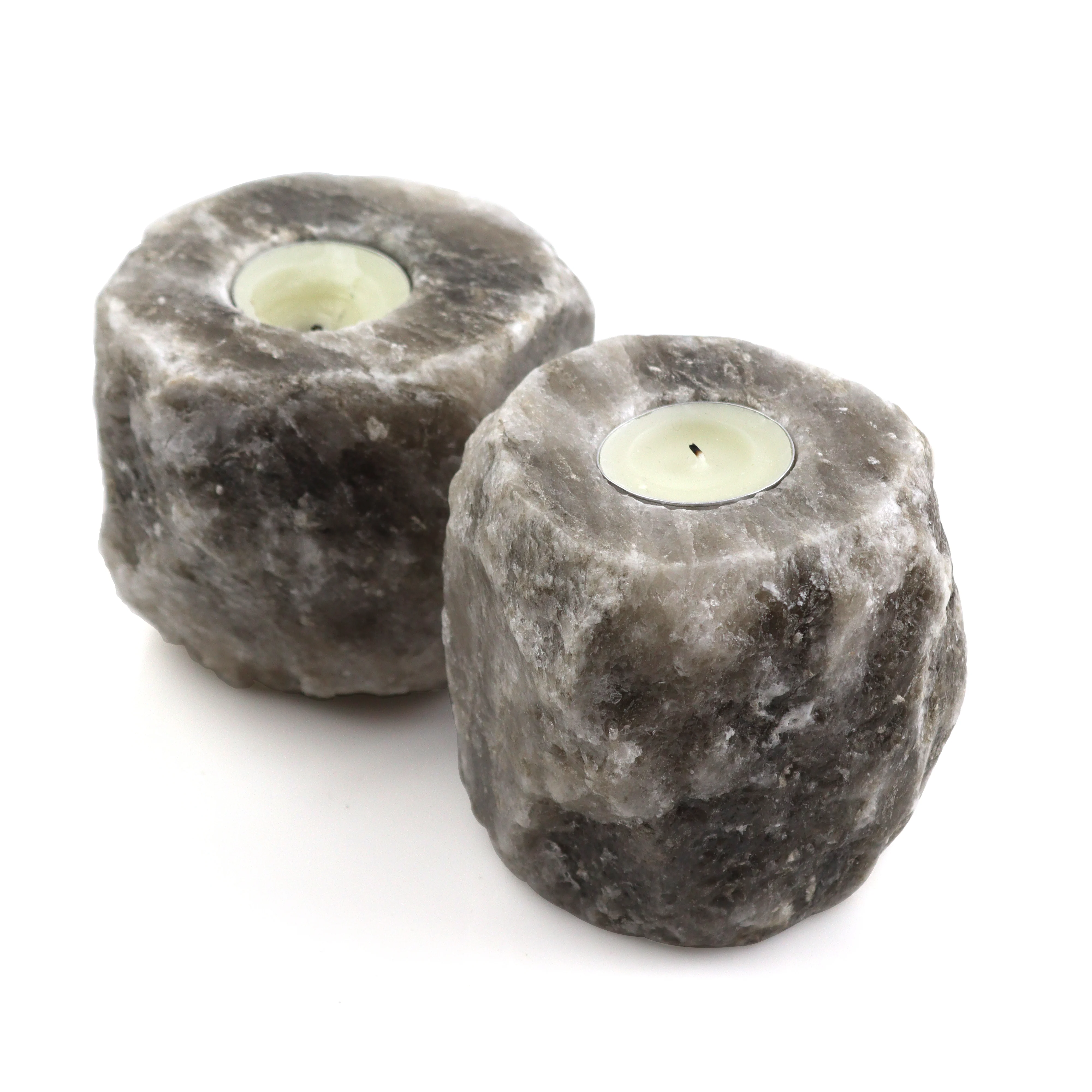 Pink Salt Crystal Himalayan Salt Votive Candle Tea Light Candle Holder