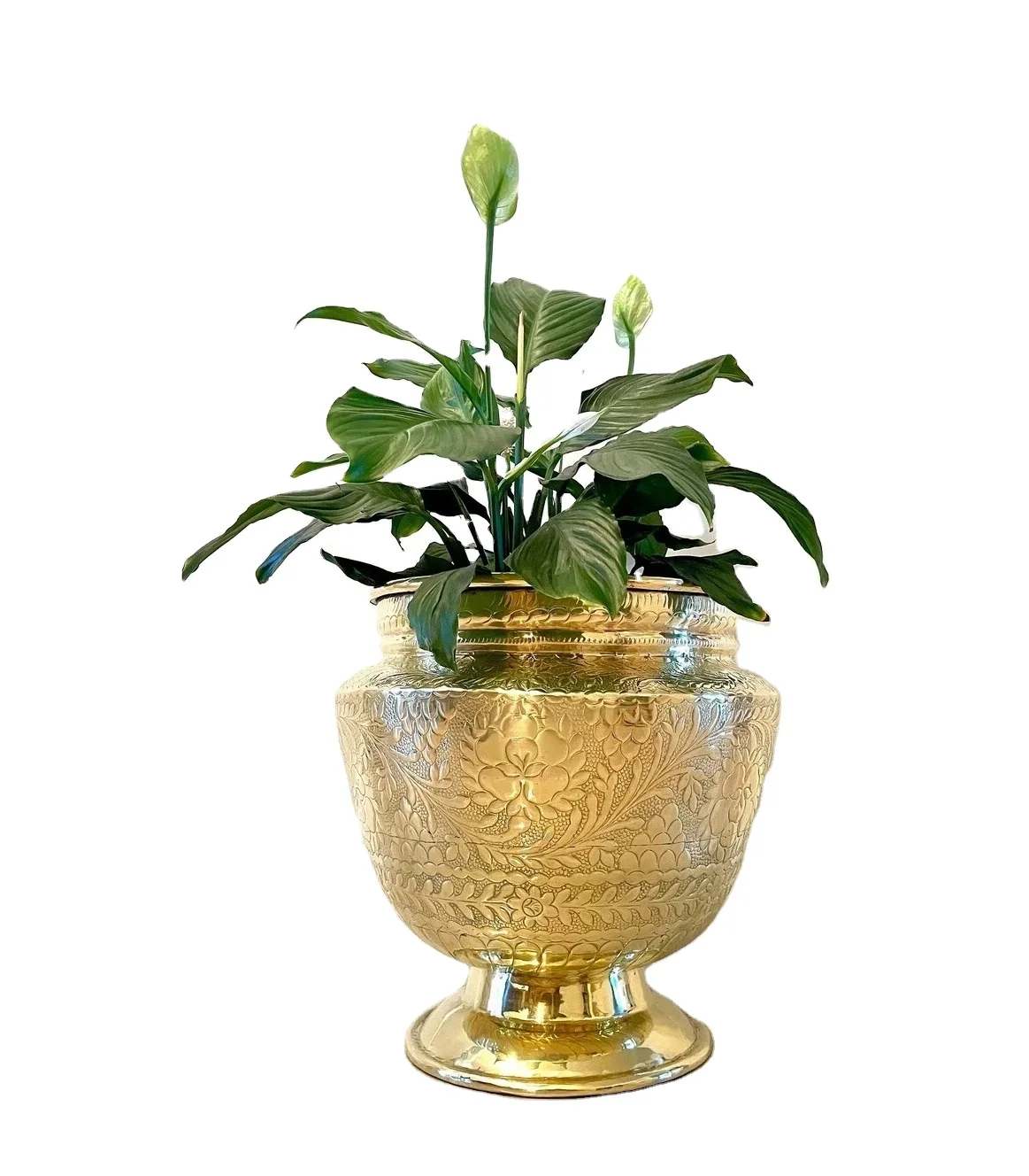 Gold Color Indoor planter and plant stand IRON and  For outdoor also Garden Decorative Plant pot container large