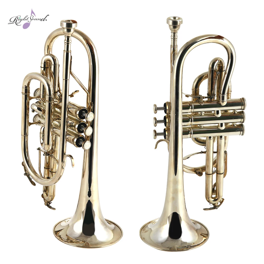 Высококачественный Bb триггер Cornet желтый латунный музыкальный инструмент