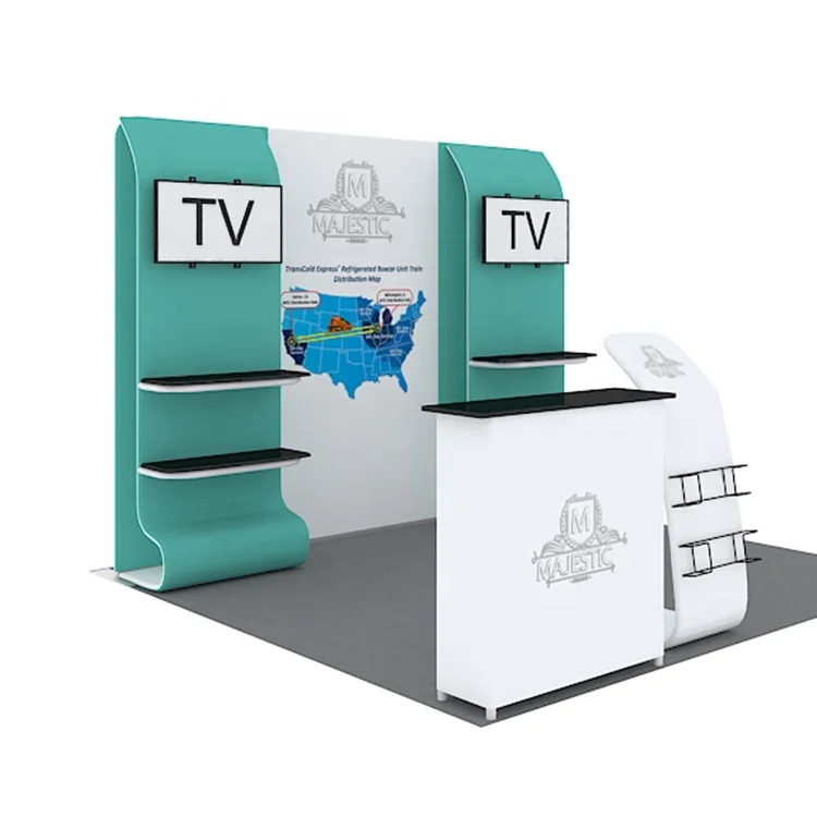 10x10 портативный выставочный стеллаж тканевый фон для выставки модульный алюминиевый рекламный материал выставочных стендов