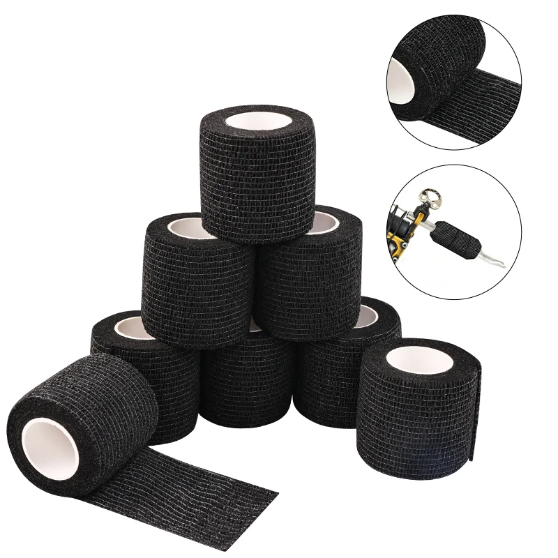 Lightweight Elastic Bandage Wrap Self Sticking Adhesive Tape Tattoo Grip Cover for Tattoo Supplies