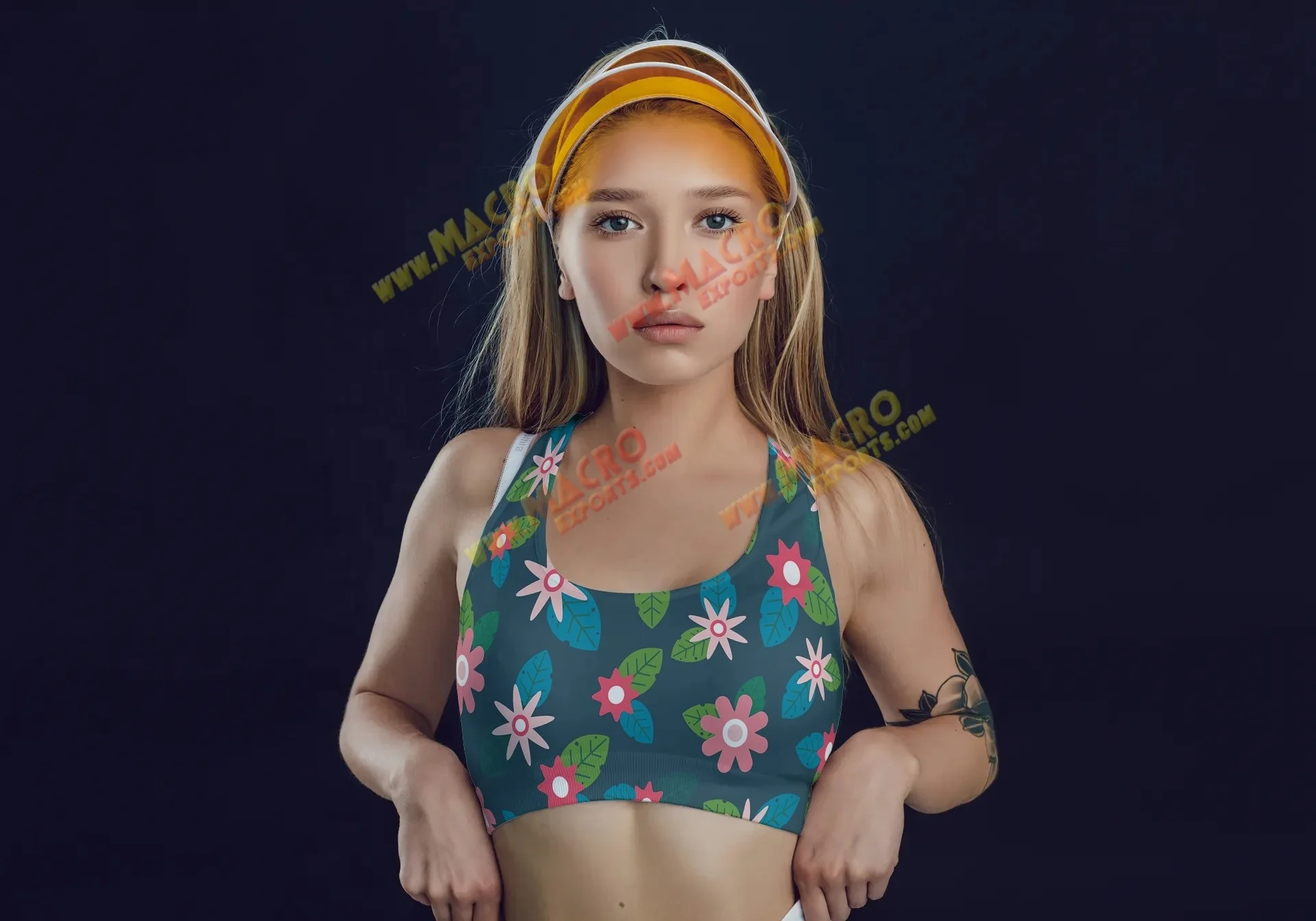 Женские спортивные Леггинсы с рюшами