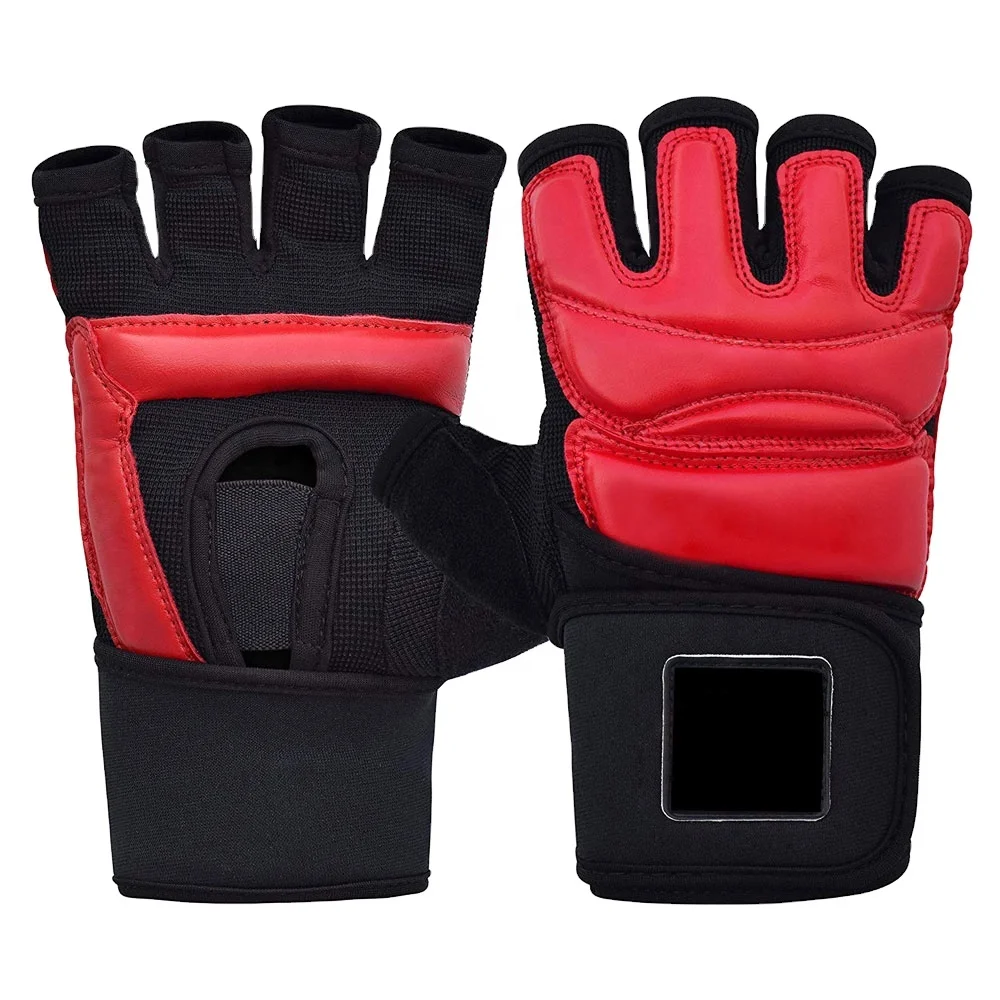 High quality wholesale custom logo boxing mma half finger gloves ufc fighting mma gloves guantes training gloves