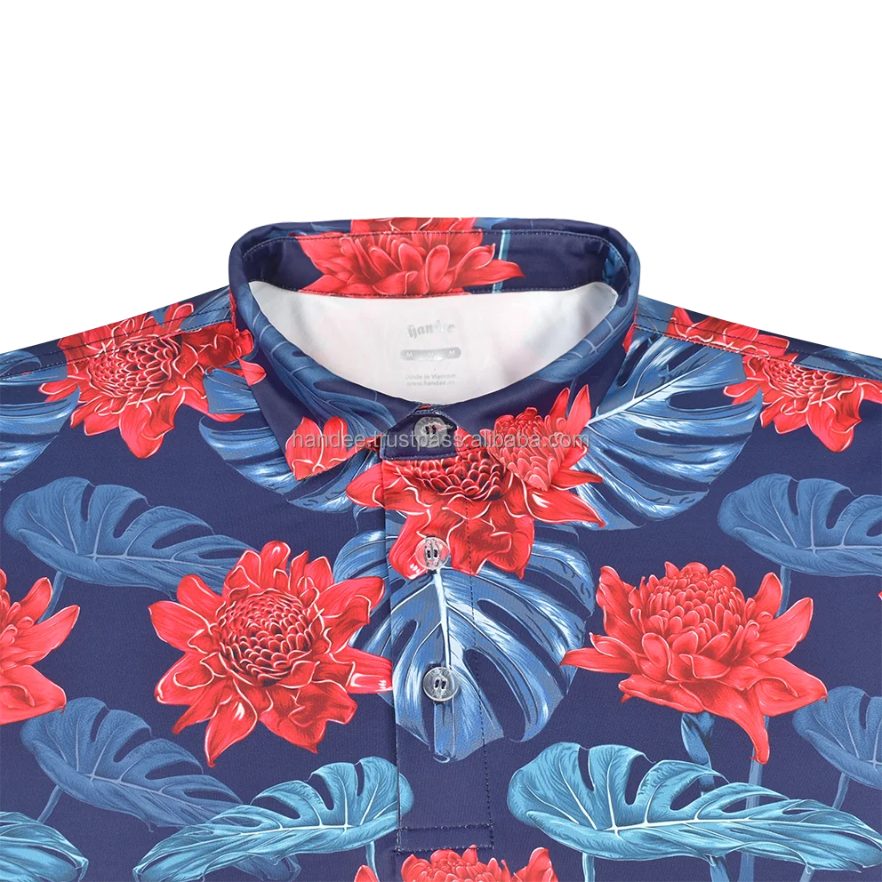  Рубашка поло надежного качества с индивидуальным дизайном мужская рубашка Поло для гольфа из спандекса сублимационным принтом