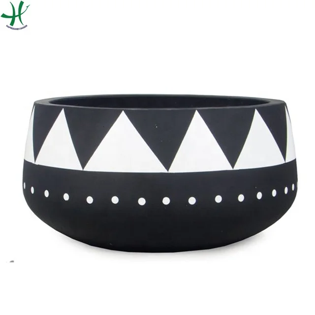 Vietnam ceramic flower pots / Indoor ceramic planter for home decoration/ Set of 3 (HG 13-1617/3)