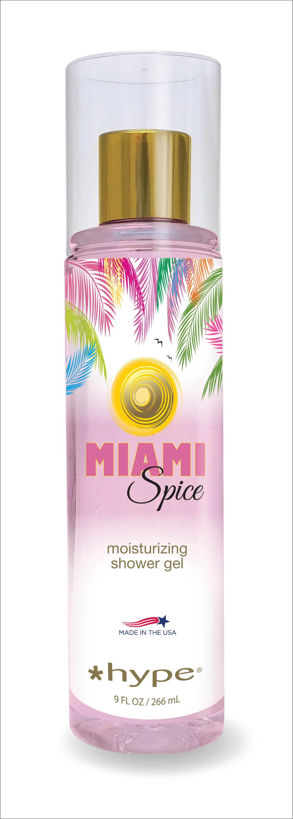 *Hype Miami Shower Gels in 5 Fragrances - The vibrancy & personality of Miami in a bottle- 8oz Squeeze Bottles