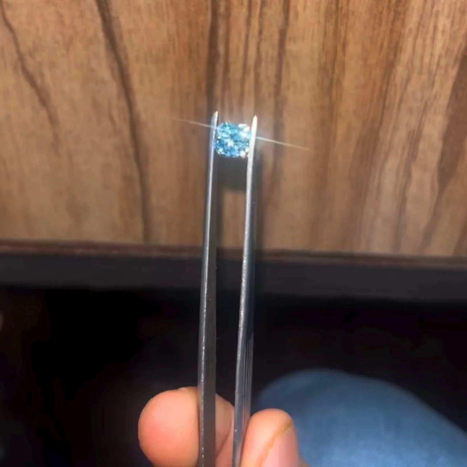 1 57 Ct интенсивный синий квадратный Сияющий Ограненный свободный бриллиант для любого ювелирного изделия