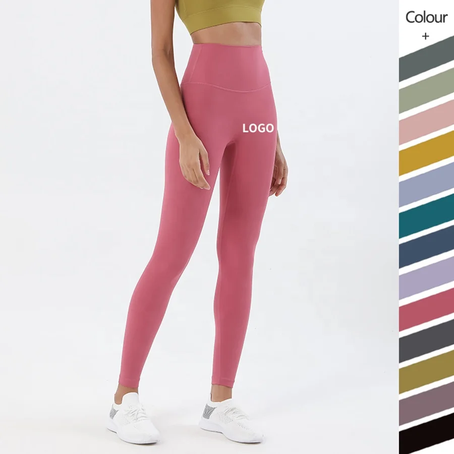 Amazon Wholesale Fashion New Style Black white Gary High Waisted Tight Seamless Yoga Legging