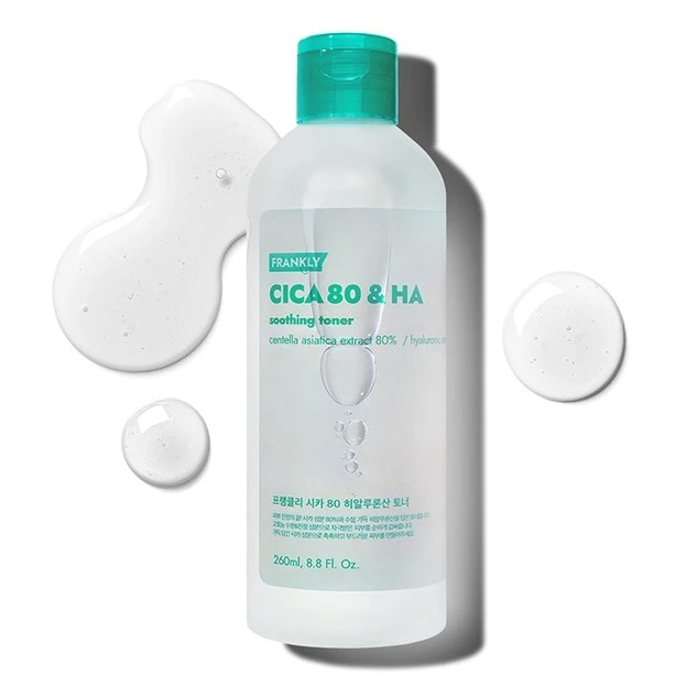 FRANKLY Korean Skincare Toner with 80% Cica & Hyaluronic Acid Centella Toning Formula