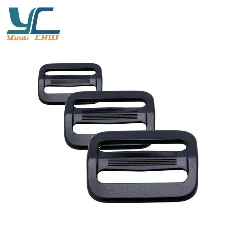 Backpack strap plastic adjustable tri glide slider buckles