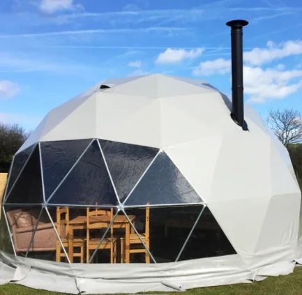 Geodesic Dome Glamping Tent Luxury Hotel For Sale With Bathroom
