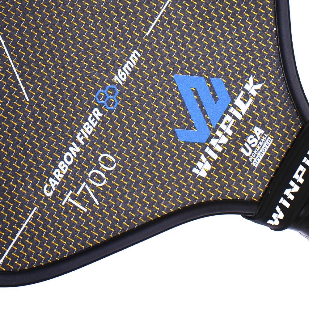 Titanium Pickleball Paddle Custom Logo 16mm Durable Usapa Thermoformed Titanium T700 Carbon Fiber Pickleball Paddle