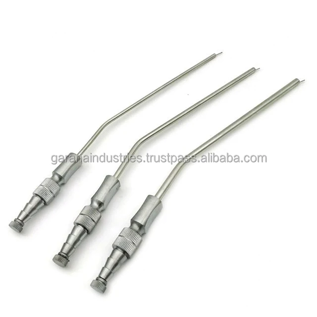 
Set of 3Pcs Frazier Suction Tube ENT Instruments 