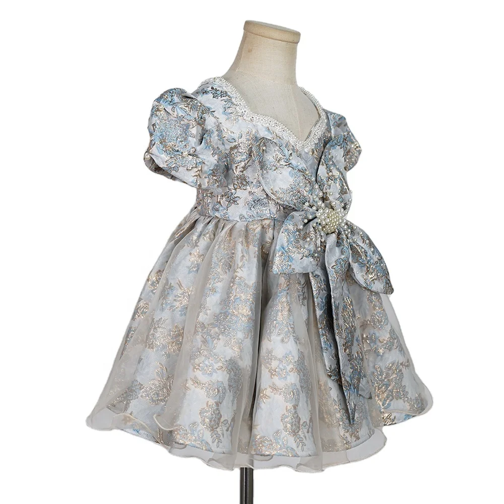 Vestido De Gala Princesa Kids Birthdays Dress Girls Fancy Dance Dresses