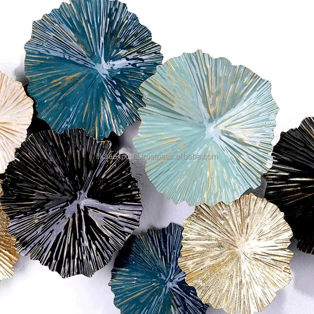 custom design metal made iron made wall arts multi color for home decoration