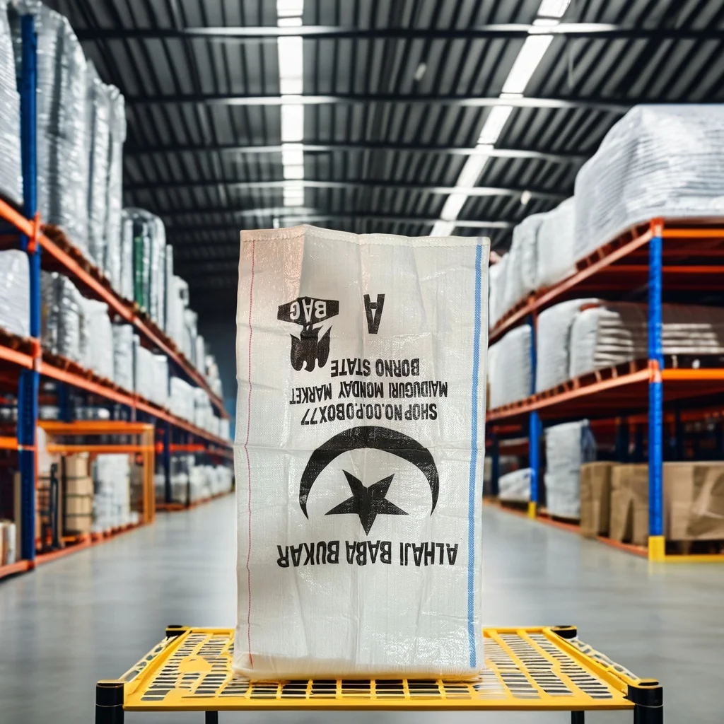 High Quality PP Woven Polypropylene Sacks 50kg Capacity Bags for Seeds Grain Rice Flour High Quality Plastic Packaging Shop Use