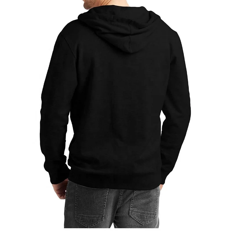 Custom logo hoodie Unisex 100% Cotton 2 Color Patchwork men tops Hooded Casual Fashion Clothing Men Oversize Zip Up Hoodie