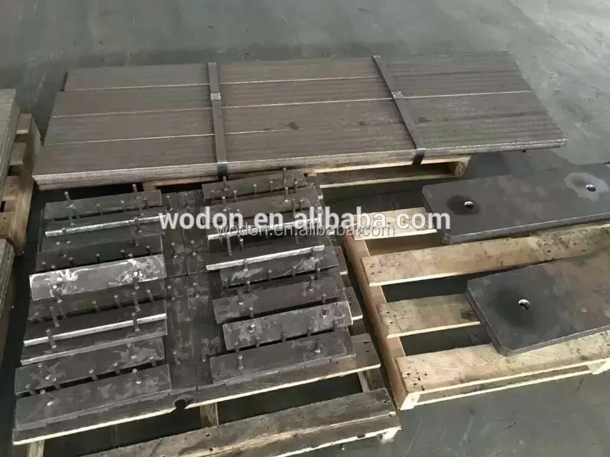 High chromium heat resistant bimetallic welding anti wear steel plate for chute 