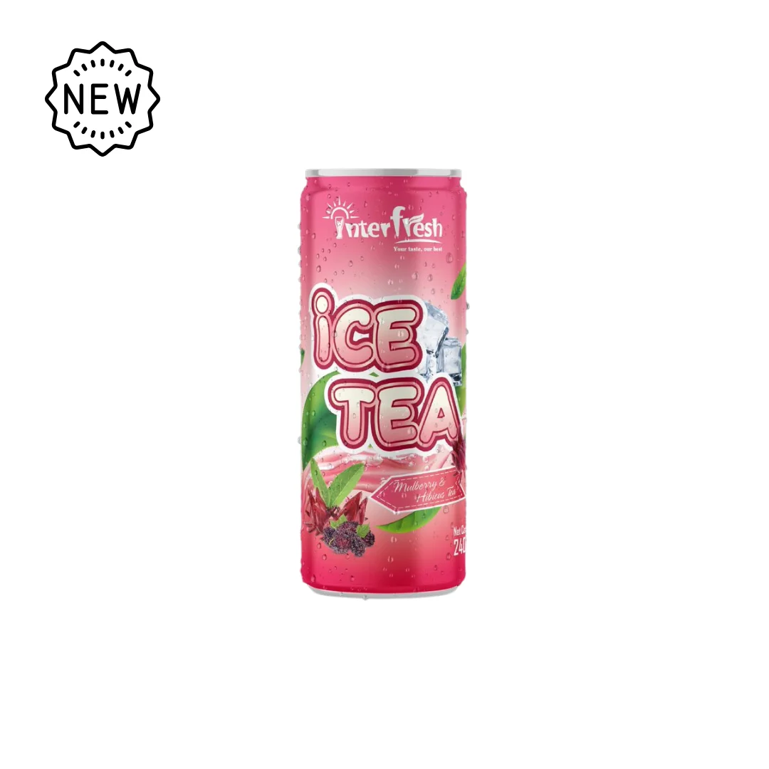 INTERFRESH 500ml Green Ice Tea Drink With Juice Favor Lychee Orange Beverage Manufacturer Peach Tea drink