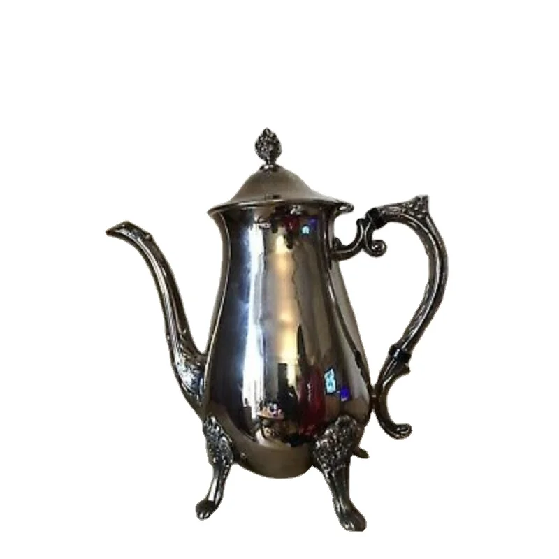 High Quality Stainless Steel Teapot Custom Logo Quality Polished Tea Kettle Coffee Kitchen Accessories Wholesale Metal Saucer