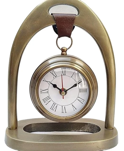Simple Design Brass Nautical Table Clock For Home Office Decor Indoor Decorative Nautical Desk Clock In Bulk Quantity