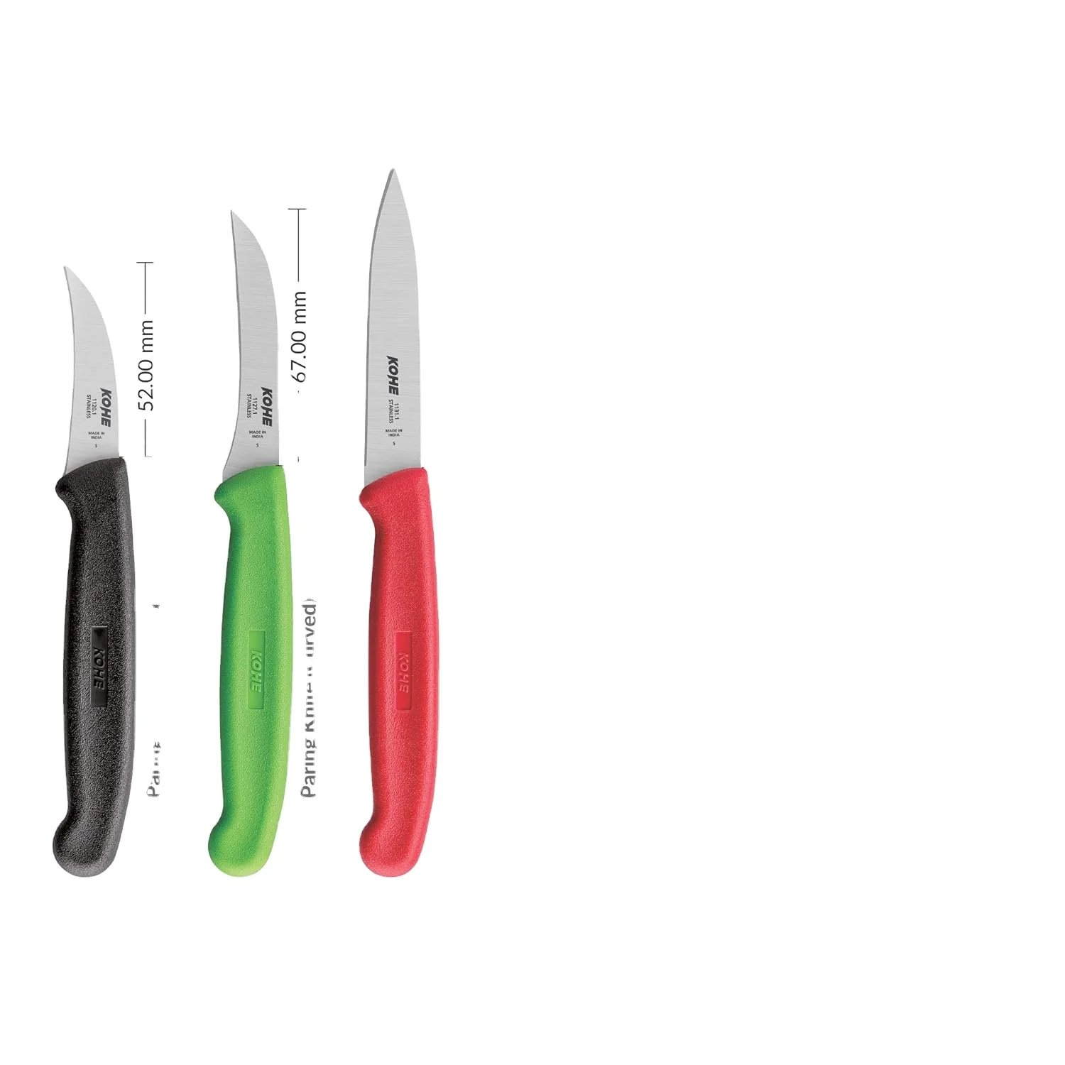 wholesale Stainless steel non serrated straight edge blade fruit knife Combo for kitchen usage