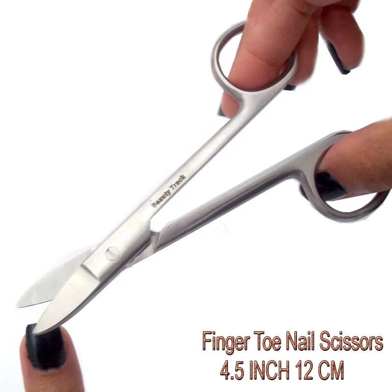 Toenail Scissors Foot Nails stainless steel Cuticle Shears Tools Nail Nippers Pedicure Nailcare Tool for Home Spa and Salon