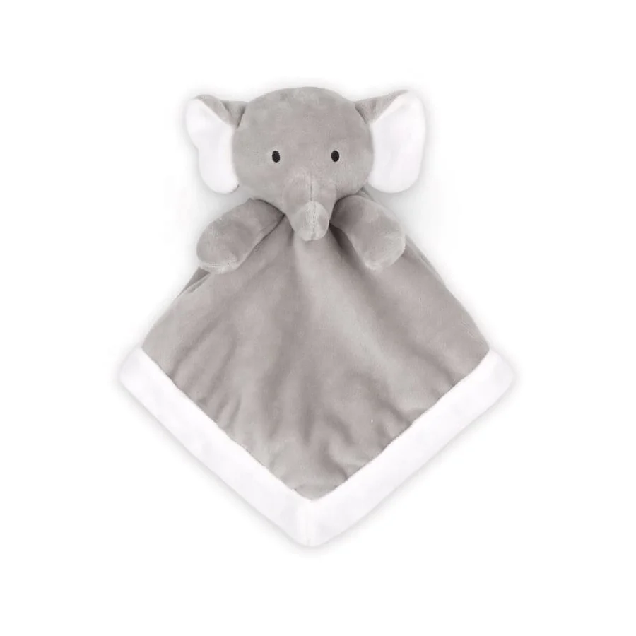 16 Inch Lovey Elephant Baby Security Blanket Soft Newborn Boys Girls Baby Gifts for Elephant Stuffed Animal Security Blanket Toy