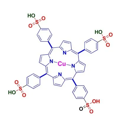 5 10 15 20 Tetrakis (4 sulfonatophenyl) porphin Cu(II)