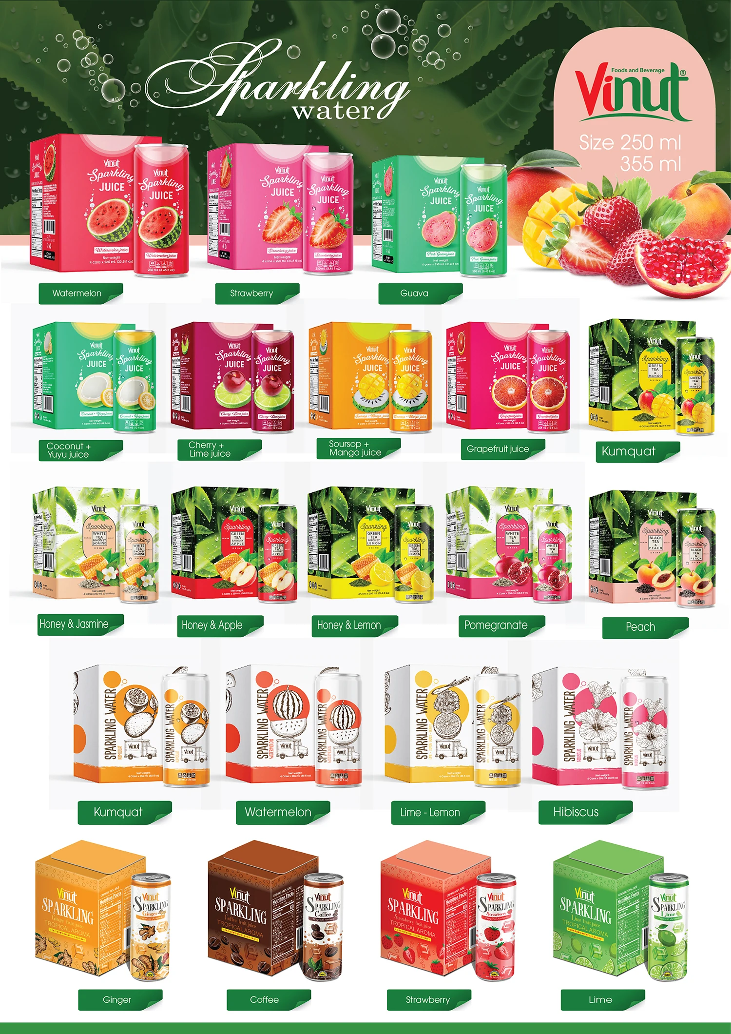 340 мл гранатовых черничных энергетических напитков с игристым винтом бесплатный образец частная марка оптовые поставщики (OEM ODM)