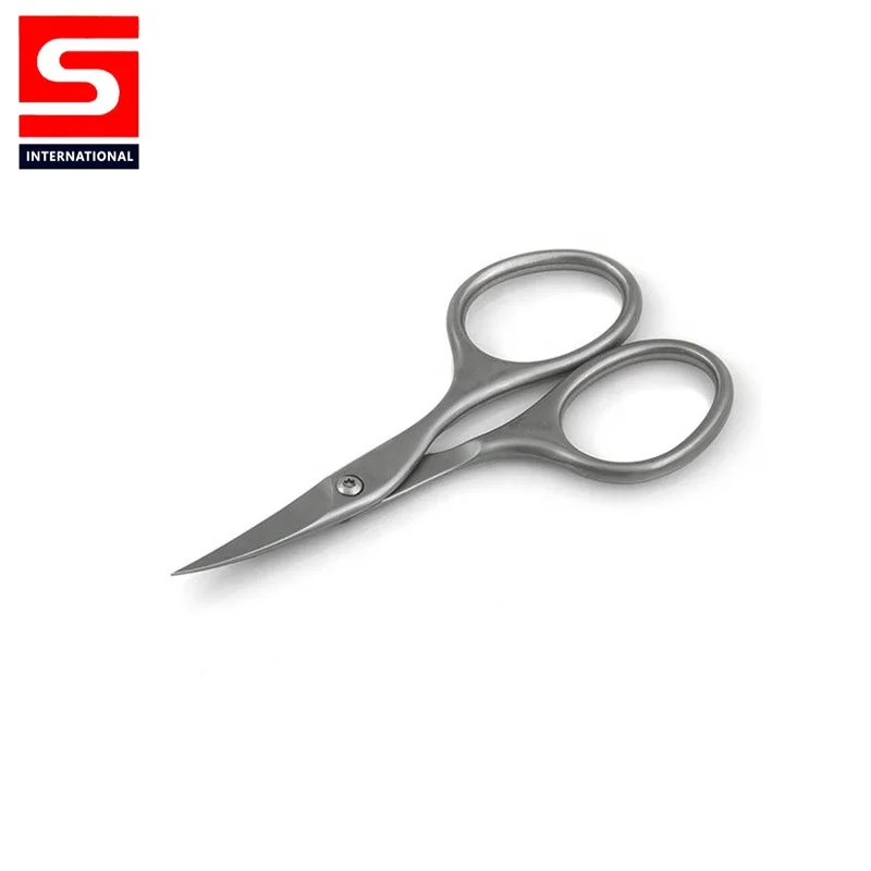 
Half Gold Plated Stainless Steel Straight Cuticle and Nail Scissors With Custom logo for Nail Beauty Care Make Tool Scissors 
